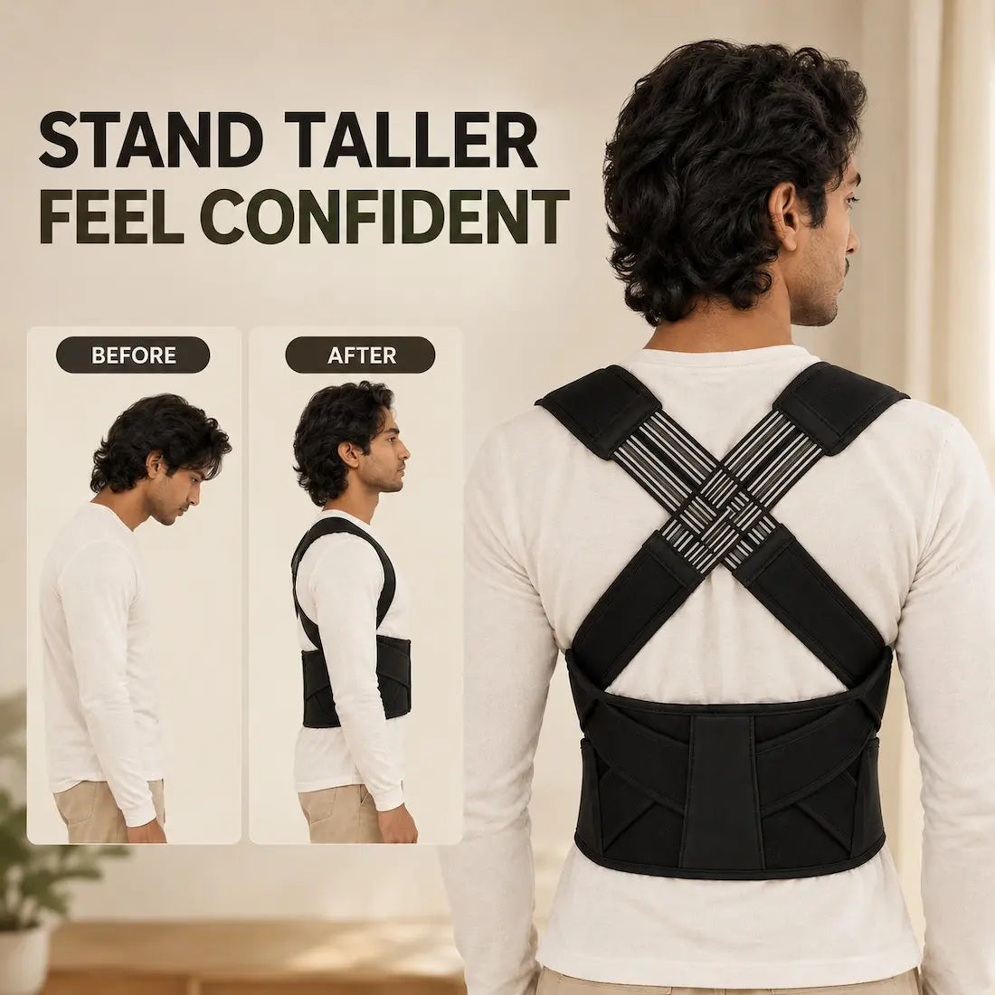 PostureX™ Pro Shoulder & Back  Support Universal Size Belt | Posture Corrector
